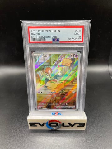Ralts (211/198) [Pokémon SV: Base] PSA 9