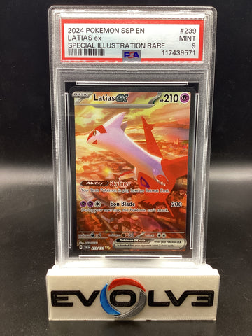 Latias ex (239/191) [Pokemon Scarlet & Violet: Surging Sparks] PSA 9