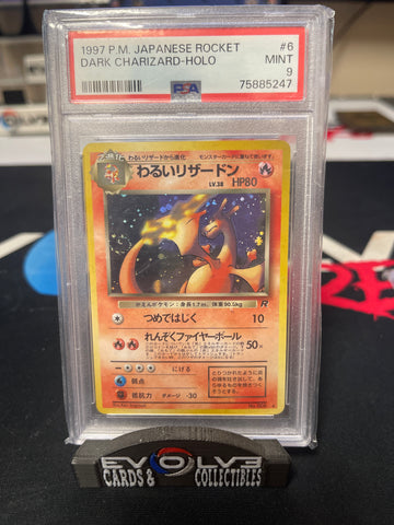 Dark Charizard - Holo (006) [Japanese Pokémon: Rocket] PSA 9