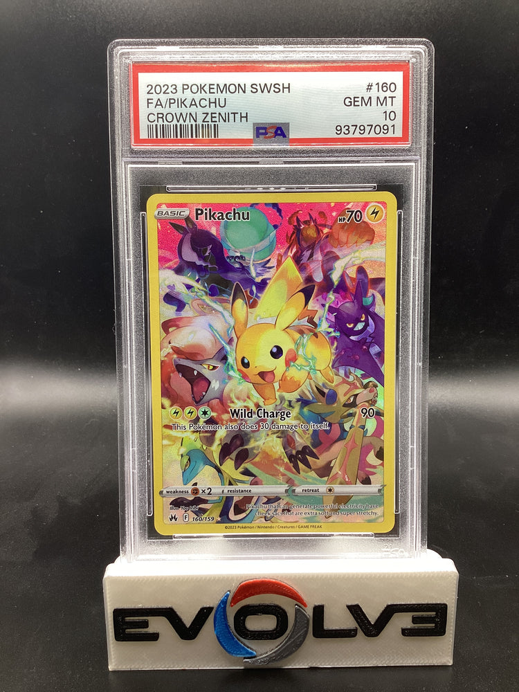 Pikachu (160/159) [Pokemon Sword & Shield: Crown Zenith] PSA 10