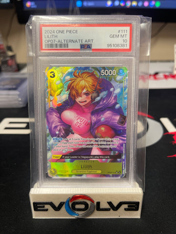 2024 One Piece - Lilith OP07 Alt Art - PSA 10