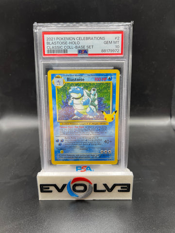 Blastoise (002/102) [Pokémon: Celebrations - Classic Collection] PSA 10