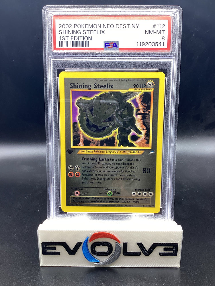 Shining Steelix - 1st Edition (112/105) [Pokemon: Neo Destiny 1st Edition] PSA 8