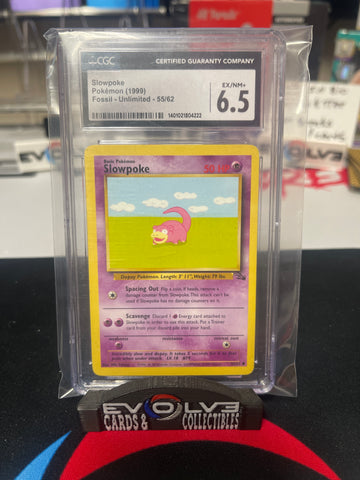 Slowpoke (55/62) [Pokemon: Fossil] CGC 6.5