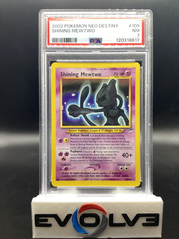 Shining Mewtwo (109/105) [Pokemon: Neo Destiny] PSA 7