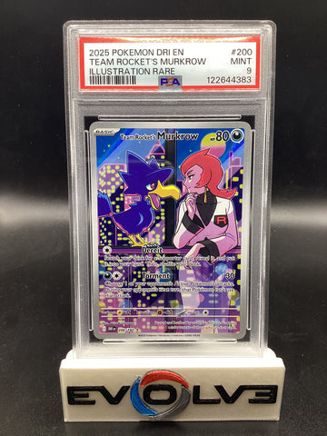 Team Rocket's Murkrow (200/182) [Pokemon Scarlet & Violet: Destined Rivals] PSA 9