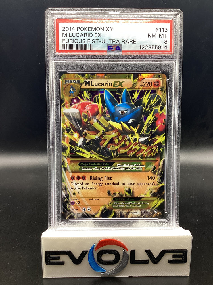 M Lucario EX (113/111) [Pokemon X & Y: Furious Fists] PSA 8