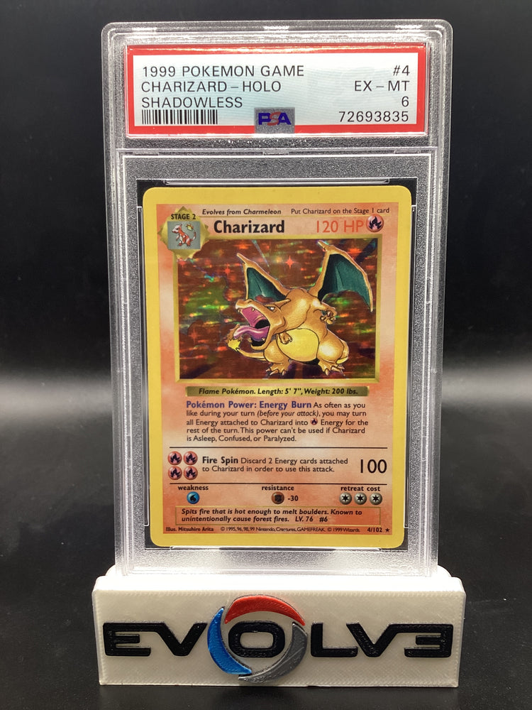 Charizard - Shadowless (4/102) [Pokemon: Base Set Shadowless] PSA 6