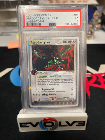 Aerodactyl ex (094/100) [Pokémon EX: Sandstrom] PSA 5