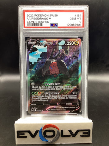 Regidrago V (184/195) [Pokemon Sword & Shield: Silver Tempest] PSA 10