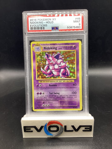 Nidoking (45/108) [Pokemon X & Y: Evolutions] PSA 9