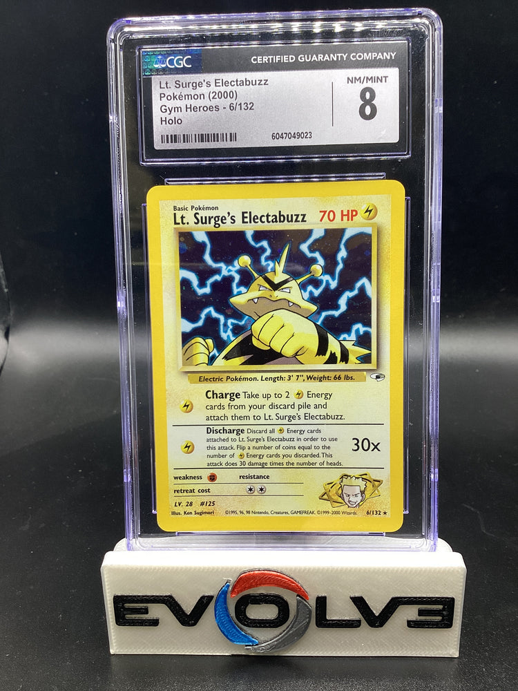 Lt. Surge's Electabuzz (6/132) [Pokemon: Gym Heroes] CGC 8