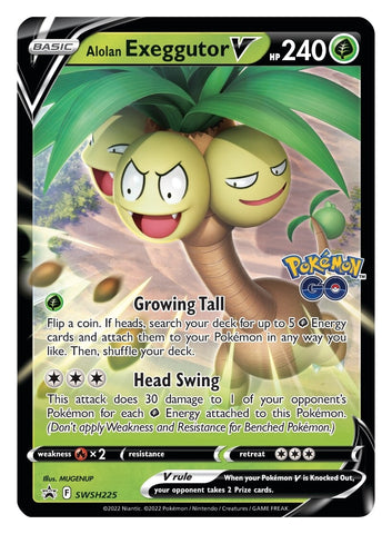 Alolan Exeggutor V (SWSH225) [Sword & Shield: Black Star Promos]