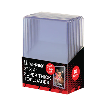 ultra pro 3" x 4" Super Thick 130PT Toploaders (10ct)