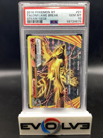 Talonflame BREAK (21/114) [Pokemon X & Y: Steam Siege] PSA 10