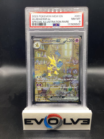 Alakazam ex (201/165) [Pokemon Scarlet & Violet: 151] PSA 8