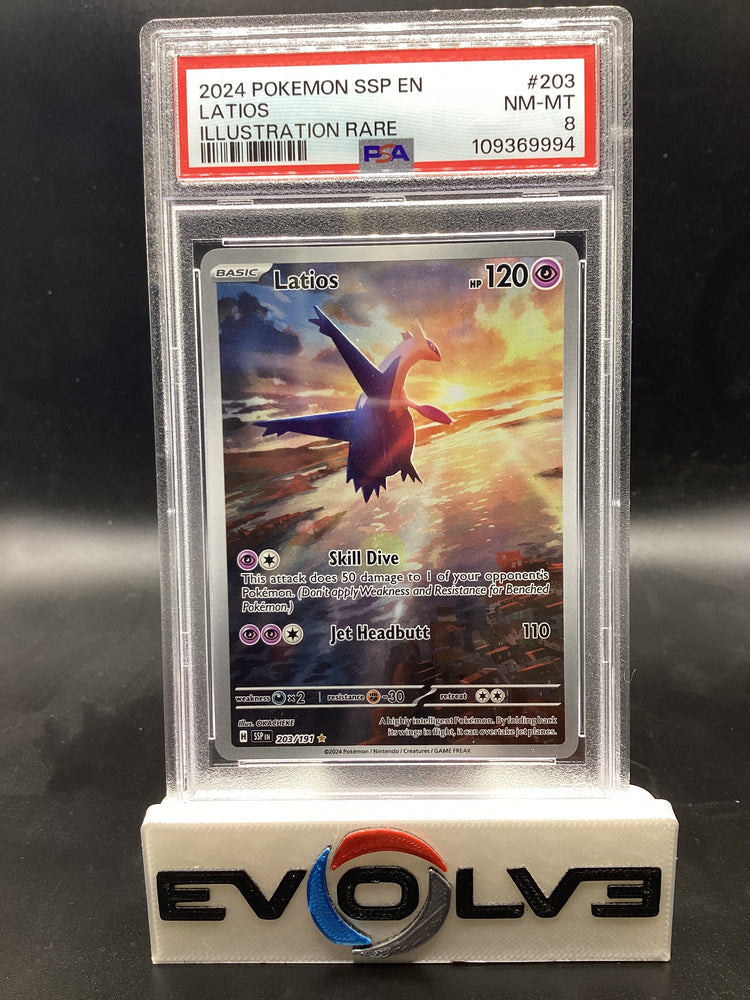 Latios (203/191) [Pokemon Scarlet & Violet: Surging Sparks] PSA 8