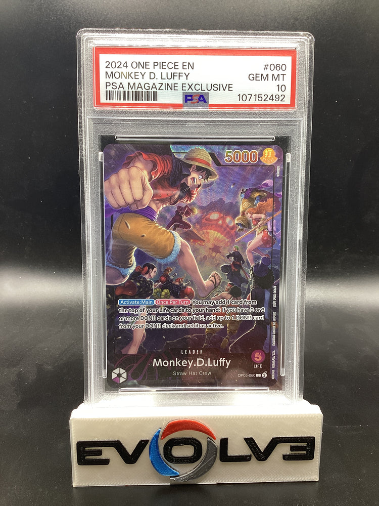 Monkey.D.Luffy (OP05-060) [PSA Magazine Exclusive] PSA 10
