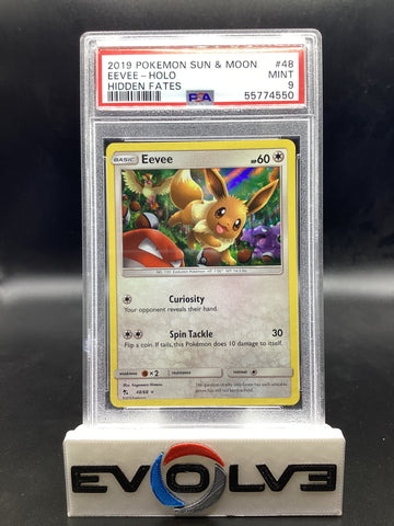 Eevee (48/68) [Pokemon Sun & Moon: Hidden Fates] PSA 9