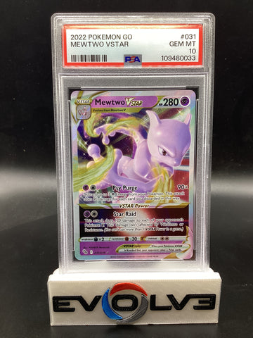 Mewtwo VSTAR (031/078) [Pokemon Sword & Shield: Pokemon Go] PSA 10