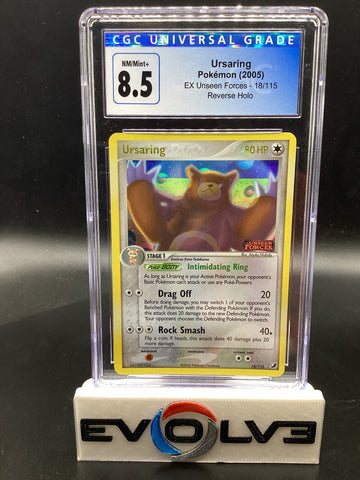 Ursaring - Reverse Holo (18/115) [Pokemon EX: Unseen Forces] CGC 8.5