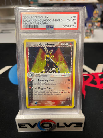Team Magma's Houndoom (10/95) [Pokémon EX: Magma vs Aqua] PSA 6