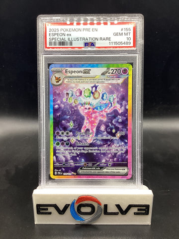 Espeon ex (155/131) [Pokemon Scarlet & Violet: Prismatic Evolutions] PSA 10
