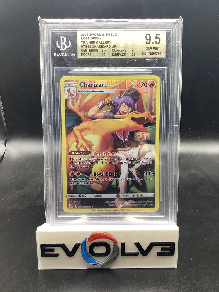 Charizard (TG03/TG30) [Pokemon Sword & Shield: Lost Origin Trainer Gallery] Beckett 9.5