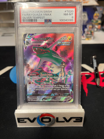 Rayquaza VMAX (TG20/TG30) [Sword & Shield: Silver Tempest] PSA 8