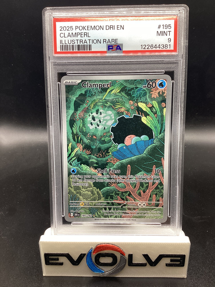 Clamperl (195/182) [Pokemon Scarlet & Violet: Destined Rivals] PSA 9