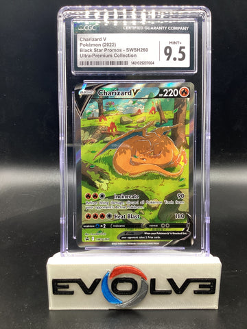 Charizard V (SWSH260) [Pokemon Sword & Shield: Black Star Promos] CGC 9.5