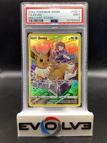 Eevee (TG11/TG30) [Pokemon Sword & Shield: Brilliant Stars Trainer Gallery] PSA 9