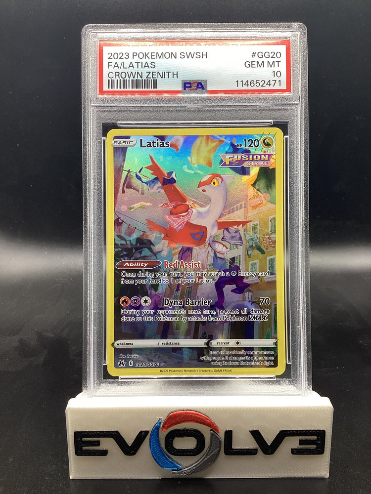 Latias (GG20/GG70) [Pokemon Sword & Shield: Crown Zenith Galarian Gallery] PSA 10