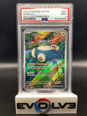 Snorlax (051) [Pokemon Scarlet & Violet: Black Star Promos] PSA 9