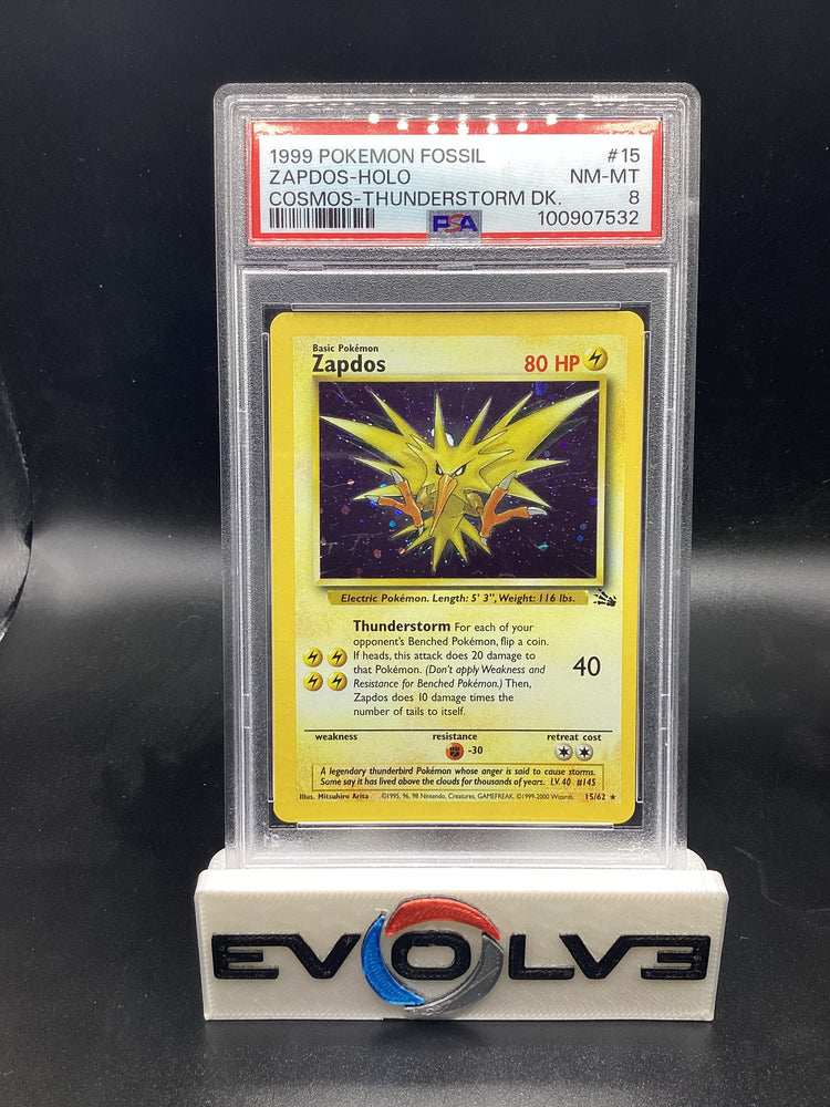 Zapdos - Cosmos Holo (15/62) [Pokemon: Fossil] PSA 8