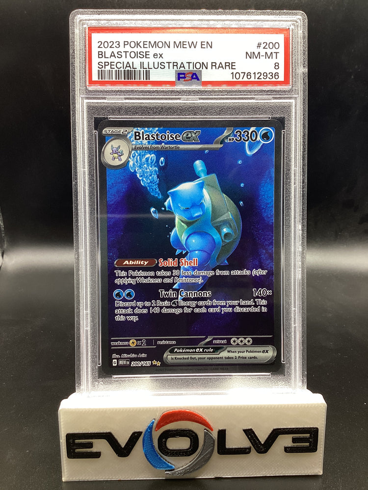 Blastoise ex (200/165) [Pokemon Scarlet & Violet: 151] PSA 8