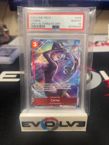 2024 One Piece - Carina OP07 Alt Art - PSA 10