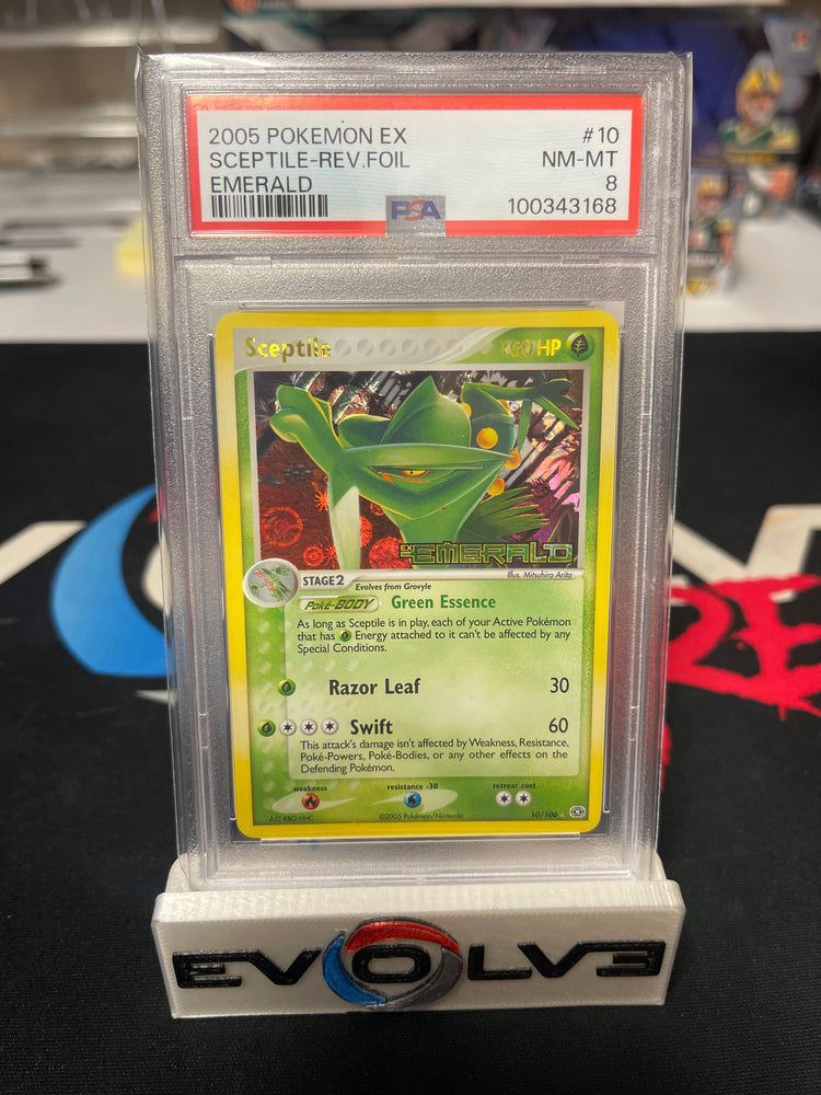 Sceptile Reverse Holo (010/106) [Pokémon EX: Emerald] PSA 8