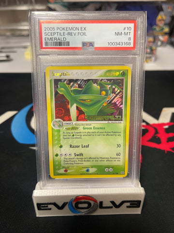 Sceptile Reverse Holo (010/106) [Pokémon EX: Emerald] PSA 8