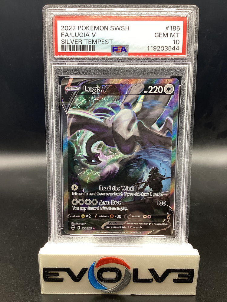 Lugia V (186/195) [Pokemon Sword & Shield: Silver Tempest] PSA 10