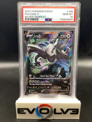 Lugia V (186/195) [Pokemon Sword & Shield: Silver Tempest] PSA 10