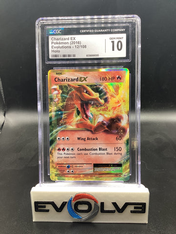 Charizard EX (12/108) [Pokemon X & Y: Evolutions] CGC 10