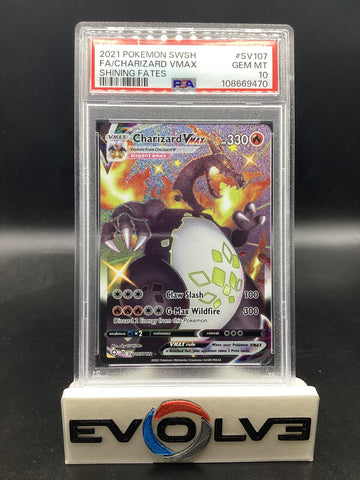 Charizard VMAX (SV107/SV122) [Pokemon Sword & Shield: Shining Fates Shiny Vault] PSA 10