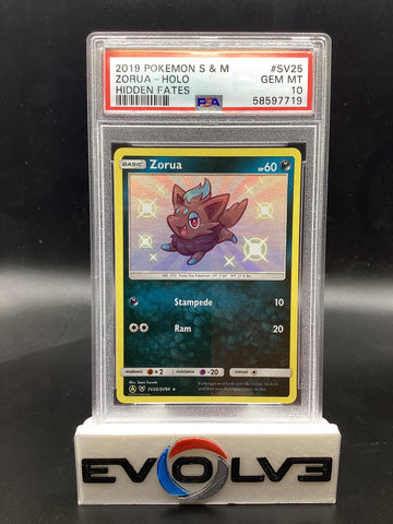 Zorua (SV25/SV94) [Pokemon Sun & Moon: Hidden Fates Shiny Vault] PSA 10