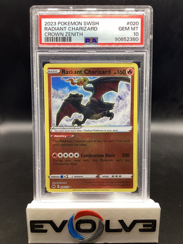 Radiant Charizard (020/159) [Pokemon Sword & Shield: Crown Zenith] PSA 10