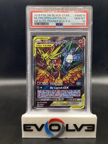 Moltres & Zapdos & Articuno (SM210) [Pokemon Sun & Moon: Black Star Promos] PSA 10