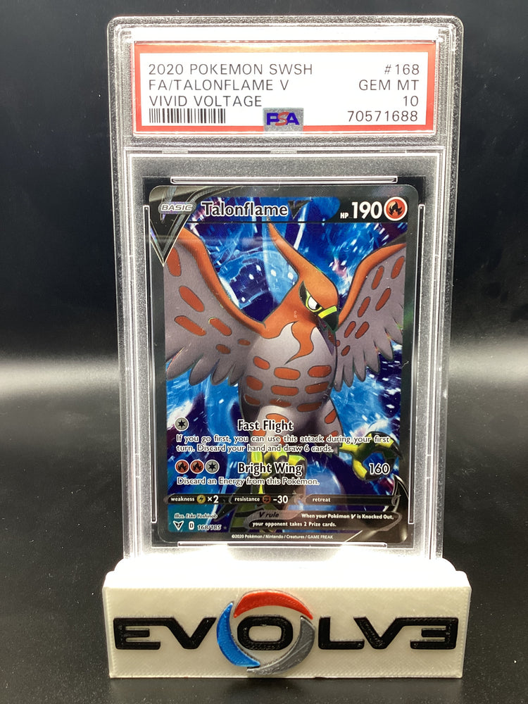 Talonflame V (168/185) [Pokemon Sword & Shield: Vivid Voltage] PSA 10