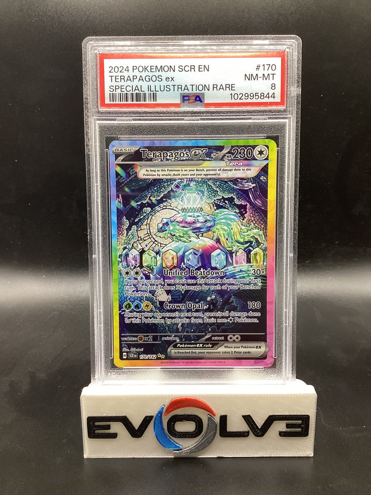 Terapagos ex (170/142) [Pokemon Scarlet & Violet: Stellar Crown] PSA 8