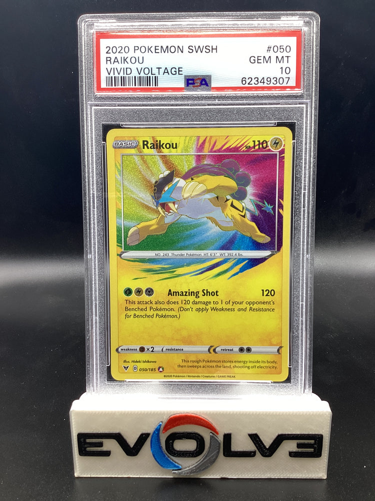 Raikou (050/185) [Pokemon Sword & Shield: Vivid Voltage] PSA 10