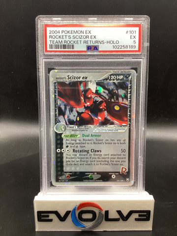 Rocket's Scizor ex (101/109) [Pokemon EX: Team Rocket Returns] PSA 5
